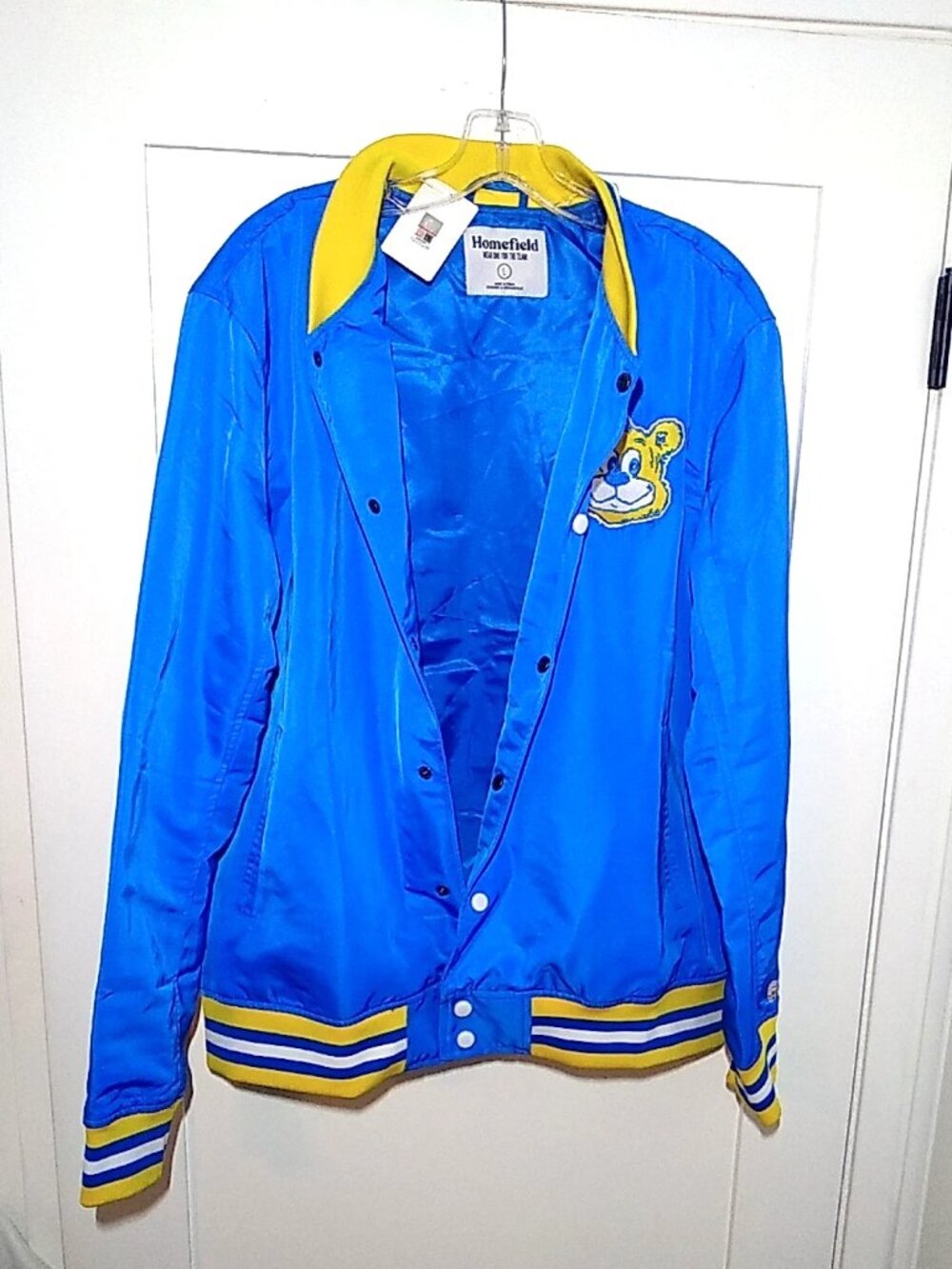 UCLA Vintage Joe Bruin Retro Bomber Jacket Mens Size Large Embroidered NWT - Picture 13 of 15